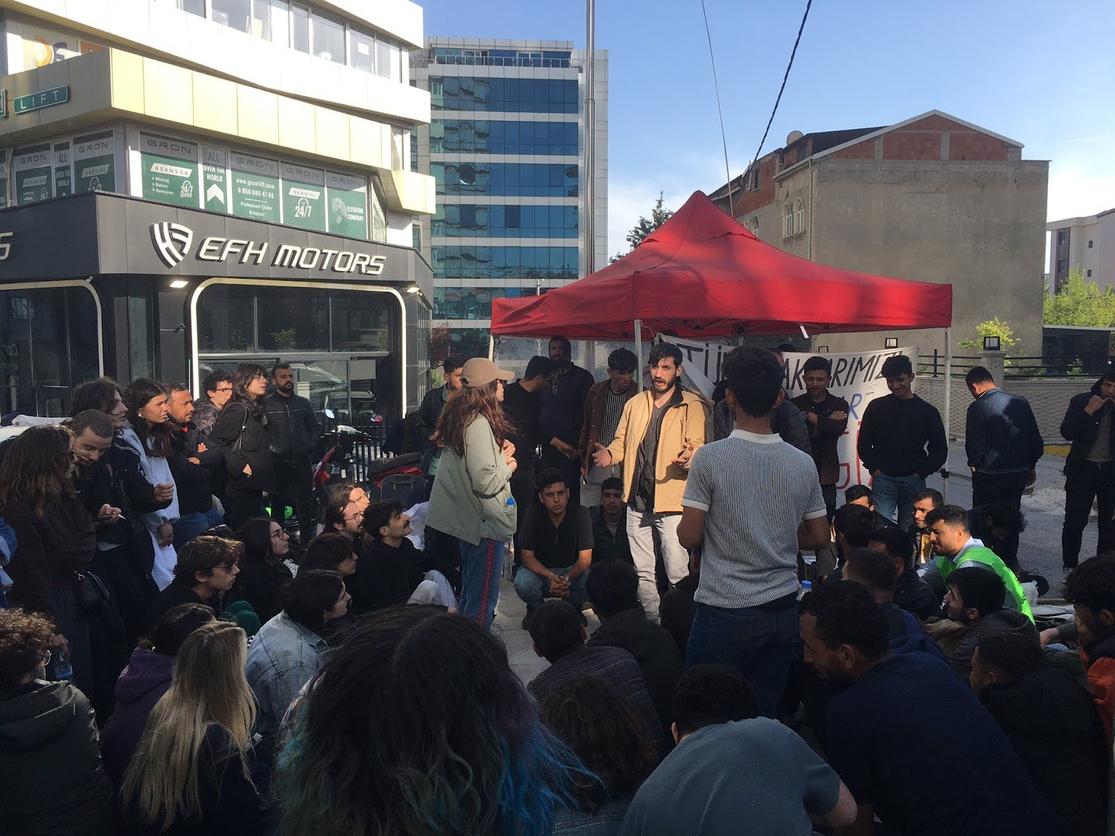 Demonstration with speeches