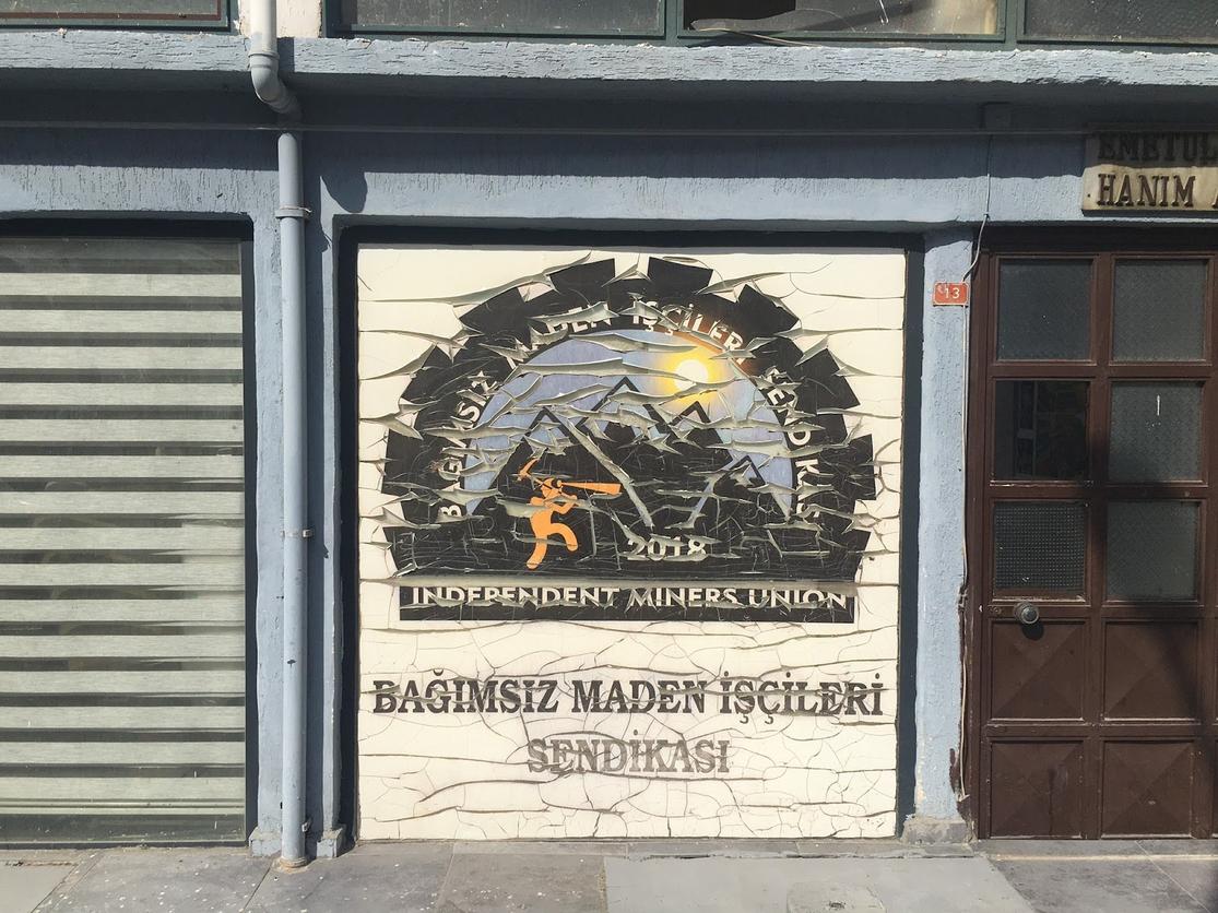 Independent miners union mural